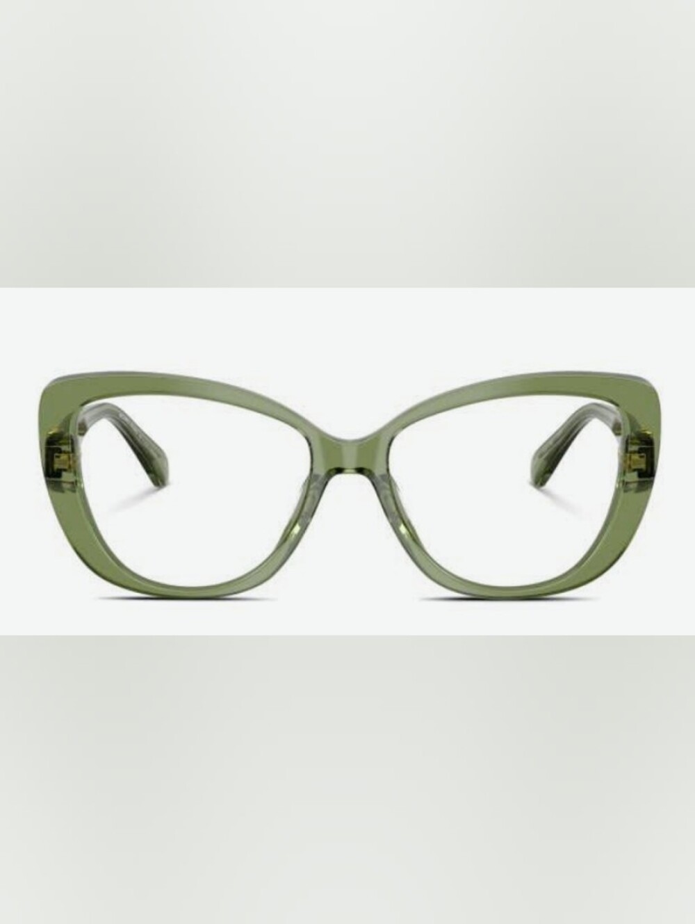 Michael Kors Dervio Women's Translucent Green Acetate MK Logo Frame - Picture 9 of 9